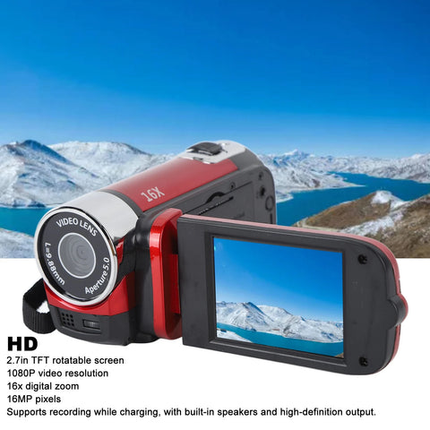 4K 48MP DV Camera 2.7in  Rotatable Screen 16x Digital Zoom Video Camera with USB Cable 4K Camera Video Camera  Camera