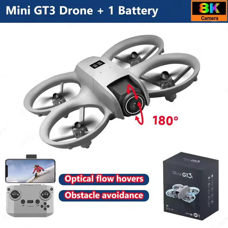 Original GT3 8K GPS Professional RC Drone Aerial Photography Remote Control Aircraft 5G HD Dual Camera Quadcopter Toys UAV Gifts
