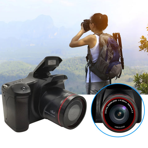 Digital Camera 16X Focus Zoom Design Resolution 1920*1080 Supported Storage Card Battery Powered Operated for Photos Taking Stud