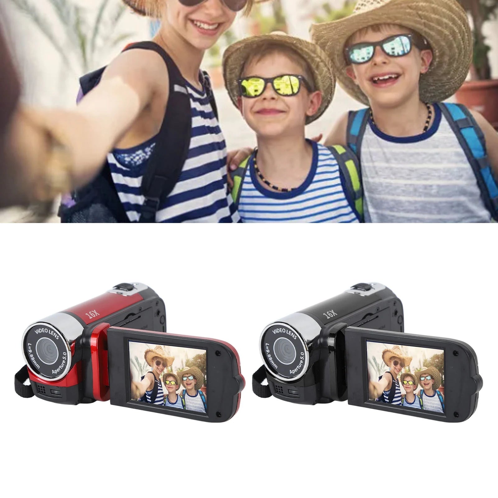 4K 48MP DV Camera 2.7in  Rotatable Screen 16x Digital Zoom Video Camera with USB Cable 4K Camera Video Camera  Camera