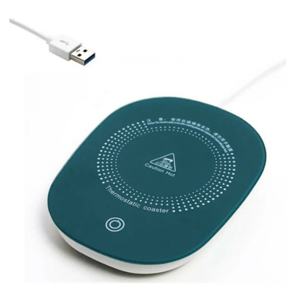 1PC Cup Heater Mat Smart Electric USB Cup Mug Tea/Coffee/Drink Warmer Heater Tray Mat 55/131°F Gravity Sensor Pad