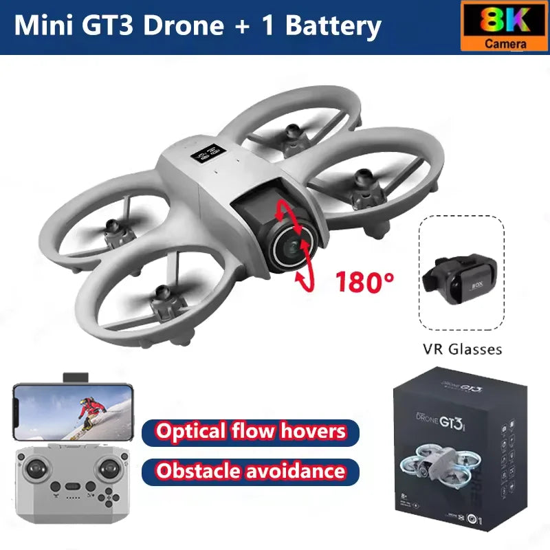 Original GT3 8K GPS Professional RC Drone Aerial Photography Remote Control Aircraft 5G HD Dual Camera Quadcopter Toys UAV Gifts