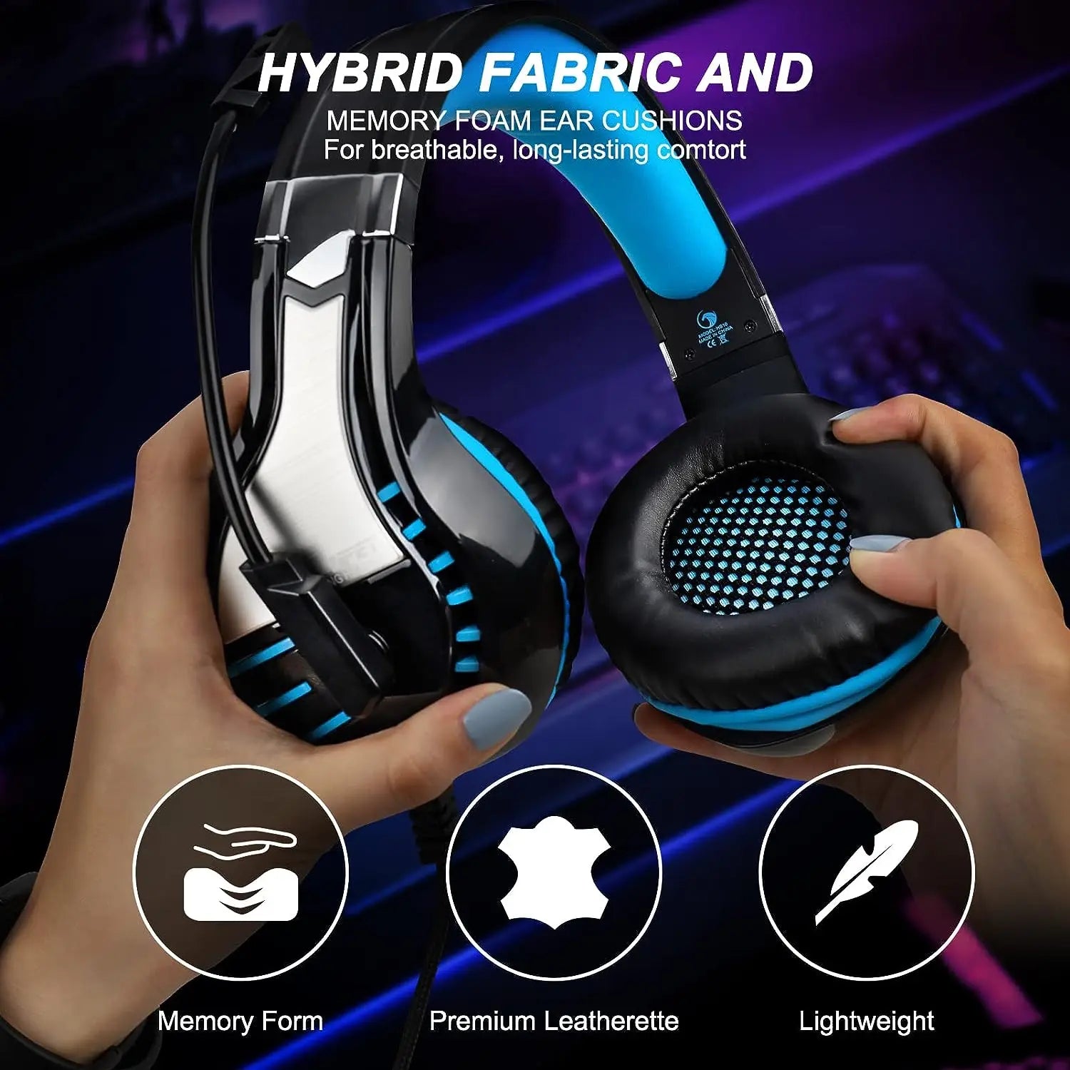 NPET HS10 3.5mm Wired Gaming Headphones With Microphone 120° Adjustable PC Bass Stereo Gamer Headset For PS4 PS5 Xbox Smartphone
