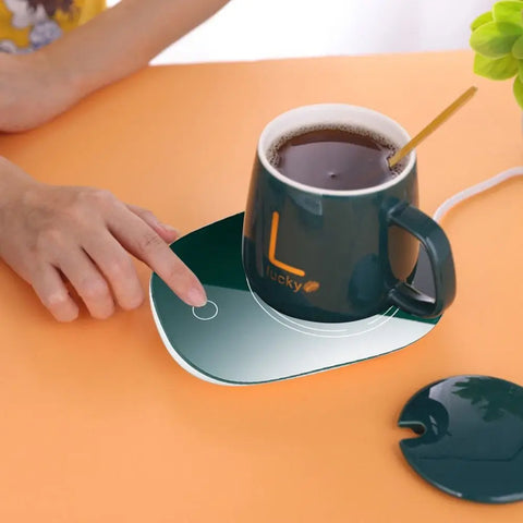 1PC Cup Heater Mat Smart Electric USB Cup Mug Tea/Coffee/Drink Warmer Heater Tray Mat 55/131°F Gravity Sensor Pad