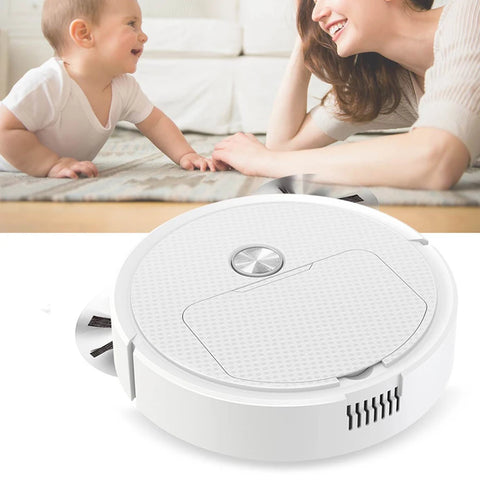 Intelligent Sweeping Robot with Long Battery Life Low Noise Design Compact House Cleaning Machine for Hard Floor and Pet Hair