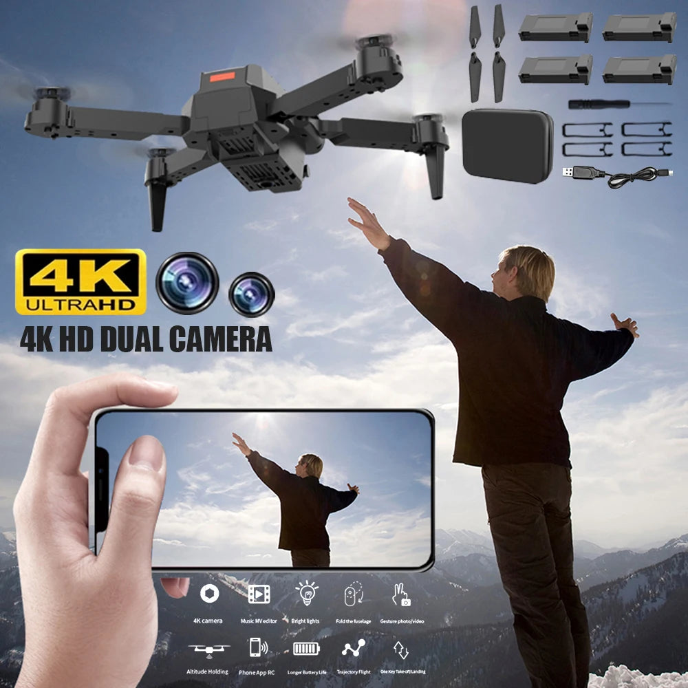 2025 New E88 Pro Upgraded Drone With Screen 4K Camera Aerial Photography Camera Dron Foldable Quadcopter RC Toy For Kid Gift