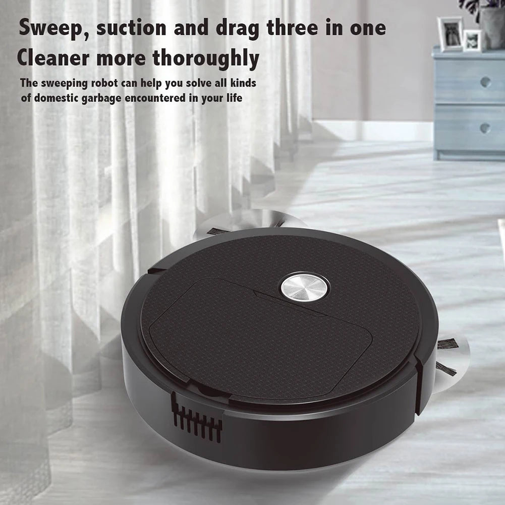 Intelligent Sweeping Robot with Long Battery Life Low Noise Design Compact House Cleaning Machine for Hard Floor and Pet Hair