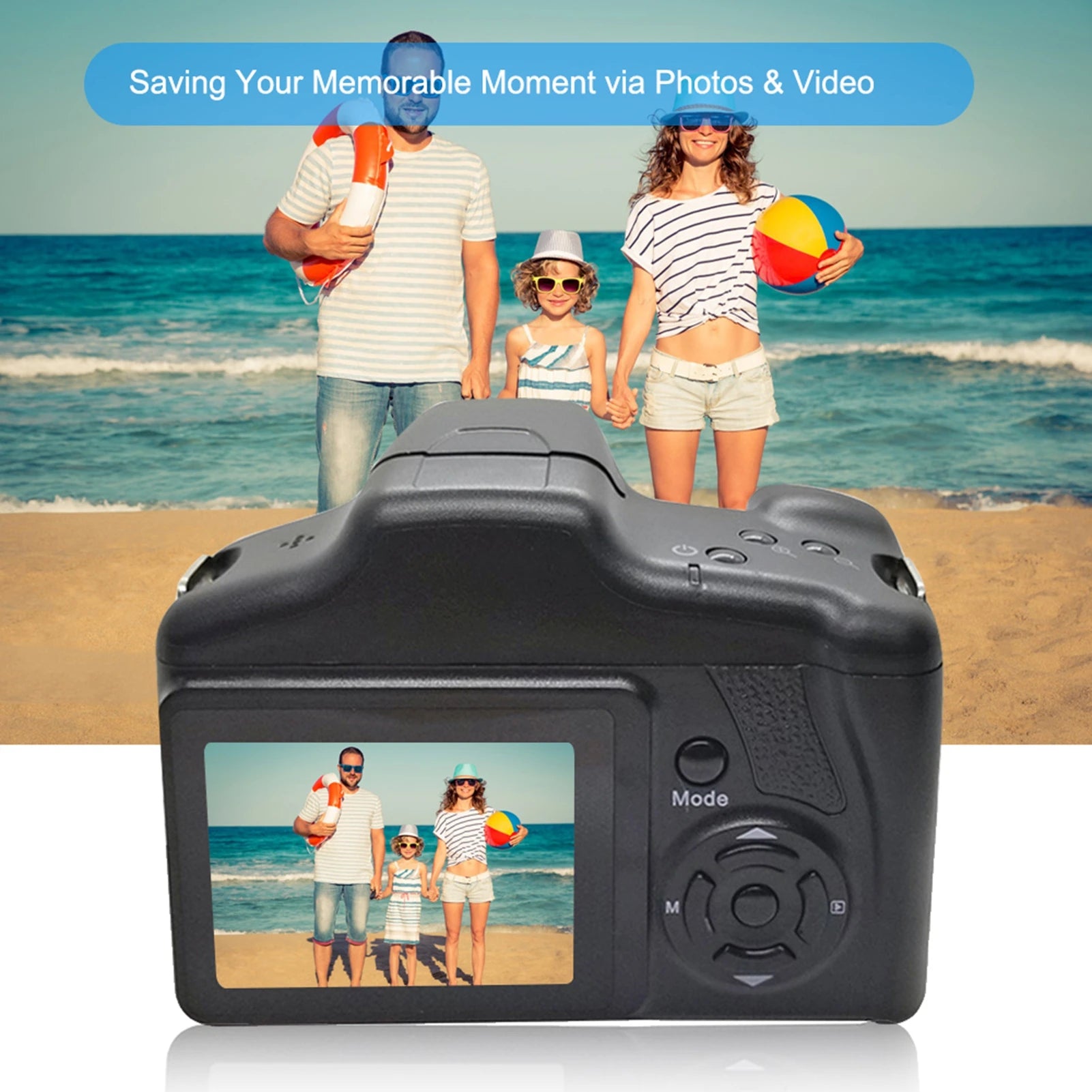 Digital Camera 16X Focus Zoom Design Resolution 1920*1080 Supported Storage Card Battery Powered Operated for Photos Taking Stud