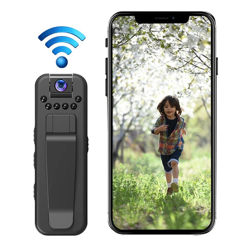 HD 1080P Miniature Camcorder Small Body Camera Police Body Cam with Back Clip Infrared Night Vision Video Surveillance Camcorder