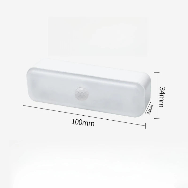 LED Motion Sensor Night Light Magnetic USB Rechargeable for Wardrobe Cabinet Bedroom Bathroom Hallway Closet Smart Lighting